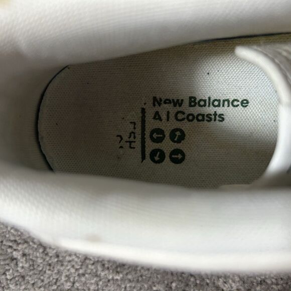 New Balance All Coasts 210 AM210MWT Mens Size 9.5 White Green Fresh Foam Shoes